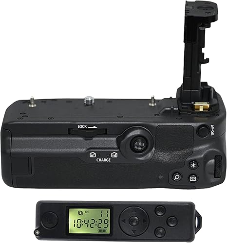 Raeisusp Grip per Batteria Fittizia con Telecomando Wireless 2.4G Sostituisce il Supporto per Batteria Canon BG-R10 Compatibile con le fotocamere Reflex Digitali Canon EOS R5 R6 R5C - Fashionser