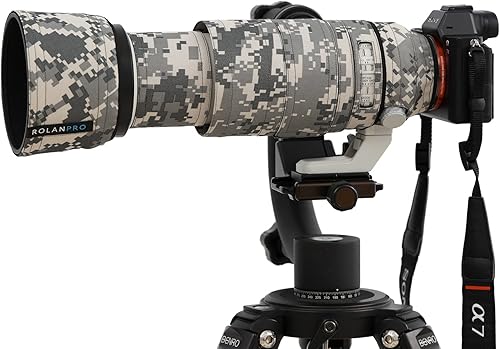 ROLANPRO Custodia protettiva mimetica per lenti Sony FE 100-400 mm f4.5-5.6 GM OSS Coat Lens Custodia protettiva #9 impermeabile - Fashionser