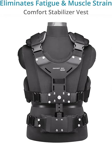 Comfort Stabilizing Arm & Vest per stabilizzatori per videocamere portatili. Per stabilizzazione di videocamere, Flycam 5000/3000/DSLR Nano. Carico utile fino a 5 kg (11 libbre) (CMFT-AV - Fashionser