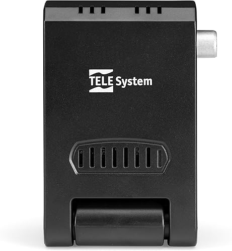 Tele System Mini Decoder Digitale Terrestre FACILE STEALTH con Funzione Autoscan e LCN, Lettore Multimediale USB Integrato - Telecomando Easy Incluso - Installazione Plug & Play via SCART o HDMI - Fashionser