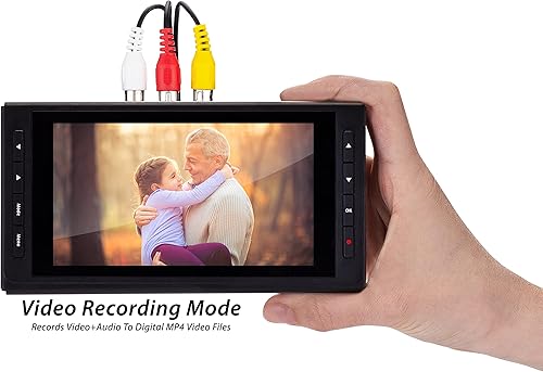 ClearClick Convertitore da video a digitale 3.0 (terza generazione) - Registra video e audio da videoregistratori, VHS, AV, RCA, Hi8, videocamere, DVD, giradischi, cassette - Fashionser