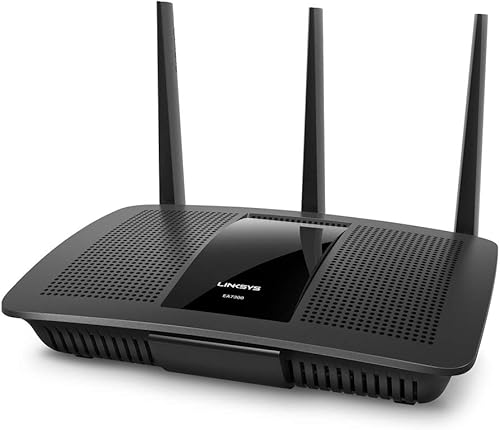 Linksys EA7300 Router WLAN WiFi 5 mesh dual band AC1750 Max Stream, router MU-MIMO per Internet wireless rapido, per streaming e giochi UHD 4K, con 4 porte Gigabit Ethernet - Fashionser