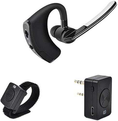 heacker Sostituzione Walkie Talkie Wireless Headset Auricolari Bluetooth Radio bidirezionale Cuffie Auricolare per Baofeng 888s UV5R - Fashionser