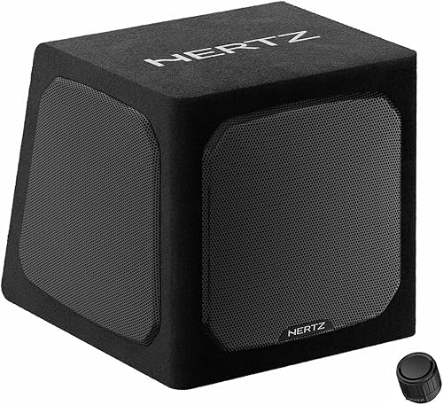 Hertz DBA 201 – Subwoofer amplificato da 200mm in box reflex per auto, 440W Peak, amplificatore integrato classe AB con filtro passa-basso e bass boost regolabile. Controllo remoto incluso. - Fashionser
