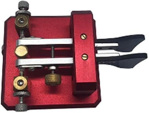 Jopkiuyedy Chiave Telegrafica Automatic Morse Dual-Paddle per Operatori Radio Amatoriali per Radio Amatoriale Ham Radio CW Paddle Key Amatoriale Facile da Usare Facile da Installare Nero - Fashionser