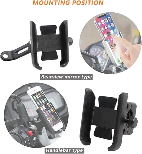 KBANDZ Supporto Moto Manubrio Moto Mobile Phone GPS Stand Supporto Staffa per Honda XADV 750 X-ADV X ADV 750 XADV750 X-ADV750 (Colore : Handlebar Black) - Fashionser