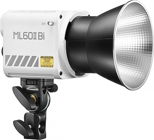 GODOX ML60II Bi 70W Luce video Bicolore Fotografia Luce Studio Luce Lampada COB 2800K-6500K Dimmerabile CRI≥96 con supporto GODOX COB Bead 11 Effetti di scena di illuminazione Sistema wireless 2.4G - Fashionser