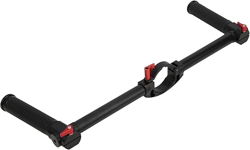 Impugnatura di estensione del monitor, doppia impugnatura in lega di alluminio CNC per luce di riempimento per gru 2S - Fashionser