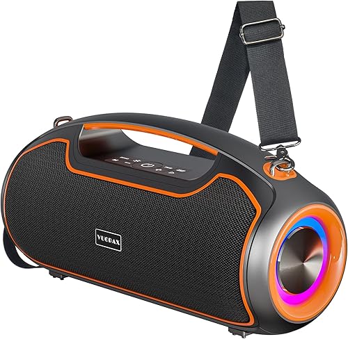 VUOPAX Cassa Bluetooth Potente Altoparlante Portatile Speaker Bluetooth da esterno IP65 impermeabile Con Rinforzo dei Bassi / 200W Picco di Potenza/DSP/Bluetooth 5.3 / TF/USB/AUX/Cintura a spalla - Fashionser
