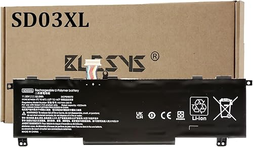 BLESYS SD03XL Batteria per HP L84357-AC1 HSTNN-OB1R L84394-005 SD03052XL HSTNN-IB9L L84357-171 - Fashionser