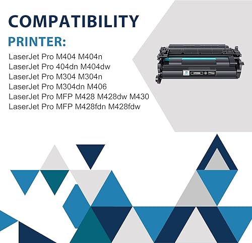 inkalfa 59A CF259A Nessun Chip Compatibile Cartuccia per HP 59A CF259A 59X CF259X Toner Laserjet Pro M404dw M404dn M404n M304n M304dn MFP M428dw M428fdw M428fdn M404 M428 M304 (Nero, Confezione da 1) - Fashionser