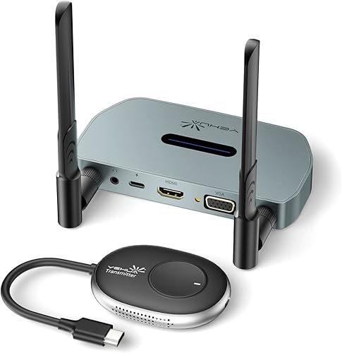 Ricevitore Wireless, YEHUA Trasmettitore Video, Estensore HDMI Adatto per Netflix, Streaming Della Riunione, Switch, PS4, Laptop a HDTV/Proiettore/Monitor - Fashionser
