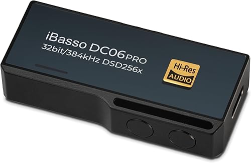 iBasso DC06Pro - Lettore audio ad alta risoluzione con uscita cuffie bilanciata da 3,5 mm e 4,4 mm, DAC USB e amplificatore per cuffie - Fashionser