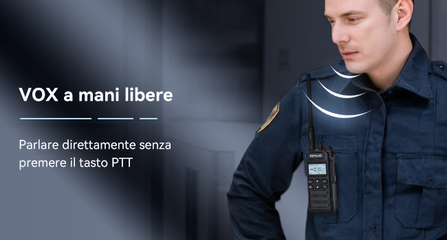 Walkie Talkie a mani libere