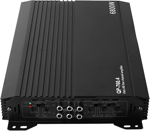 ZDETGU Amplificatore per Auto Auto a 4 Canali AMP AMP con Involucro di Alluminio Puro e Trasformatore a Doppia Bobina per Altoparlanti per Auto Sicuri e Stabili - Fashionser