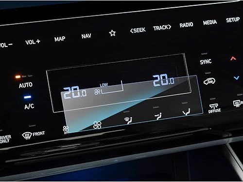 SKTU Pellicola compatibile con Hyundai Tucson NX4 2021-2023 2024 10,25'' Pellicola Protettiva per Display per GPS e Cruscotto e Condizionatore d'aria, Pellicola in Vetro Temperato - Fashionser