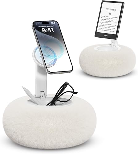 Viozon Supporto Magnetico per Cellulare e Kindle - Compatibile Con Telefoni 4-7', iPad Mini - Base a Ventosa Rimovibile per Stabilità - Ideale per Leggere a Letto - Fashionser