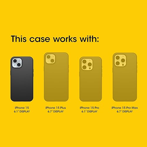 OtterBox Custodia per iPhone 15, iPhone 14 e iPhone 13 Commuter Series - Denim Crisp (Blu), Sottile e Resistente, Tascabile, con Protezione per Le Porte - Fashionser