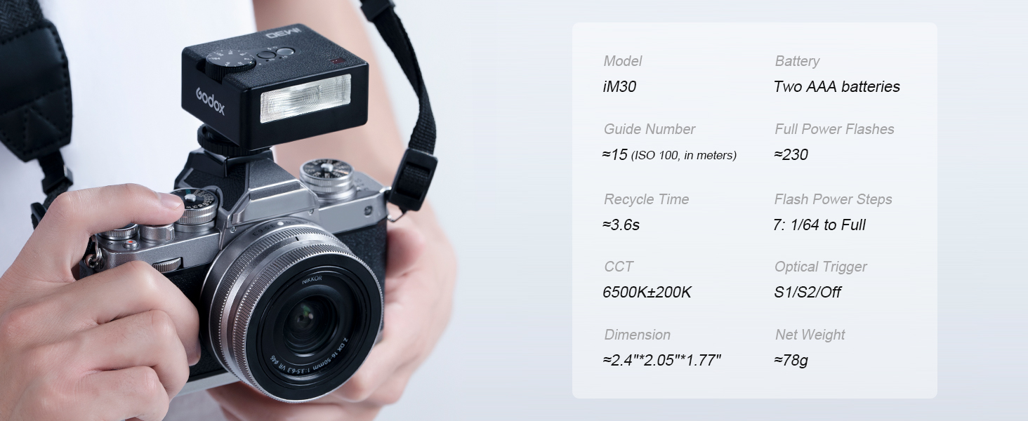 Godox iM30 Mini Flash Camera
