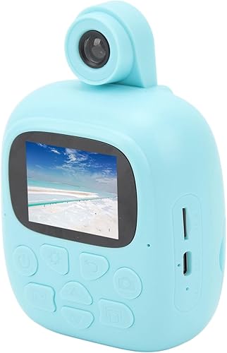 Fotocamera Istantanea con Stampante Termica IPS 1080P 44MP da 2,0 Pollici per Bambini Fotocamera Digitale FHD con Batteria da 15 Ore Ampia Applicazione Comodo da Trasportare - Fashionser