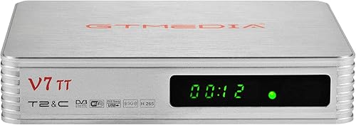 Decoder DVB-T2 HD GT MEDIA V7 TT Full HD 1080p Ricevitore Digitale Terrestre DVB-T2/C Cavo Ricevitore H.265 HEVC 10bit con Antenna WiFi USB/Ethernet, Supporto PVR Registratore Timeshift EPG - Fashionser