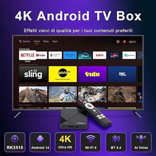 LEFFOT Android 14.0 TV Box 2025, RK3518 4K Ultra HD (2GB+16GB) - Fashionser