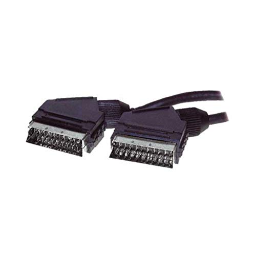 VSE 610151 cavo Scart, 2 m di lunghezza, 2 X Presa Scart, 21 poli, schermato, SVHS tauglich - Fashionser