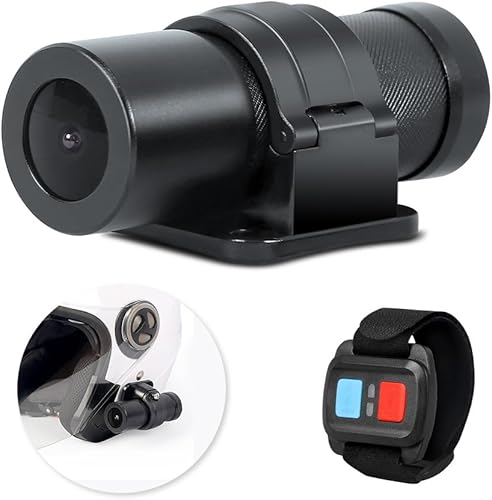 VSYSTO Fotocamera per bicicletta Fotocamera per moto HD 1080P WiFi impermeabile 150° Videocamera telecamera d'azione con accessori Visione notturna per bici, bici, moto - Fashionser
