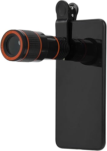 Clip On Lens Zoom,Kit Obiettivo Fotocamera Telefono,Obiettivo e Accessori per Telefono Cellulare,Teleobiettivo Professionale 12X Messa a Fuoco Telescopica Universale per - Fashionser