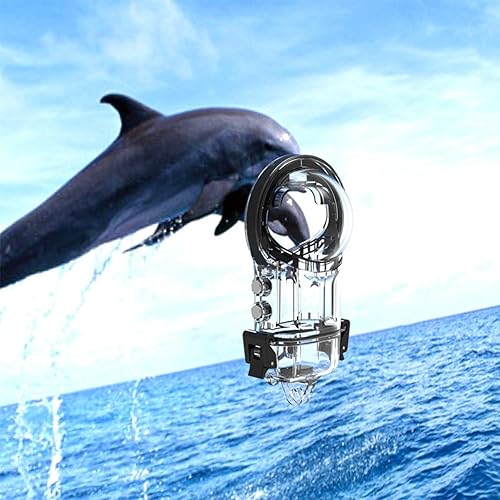 Alanmoship Per Insta360 X5 Subacquea Caso 50M Profondo Impermeabile Housing Con Staffa Di Montaggio Per Fotografia Action Camera - Fashionser