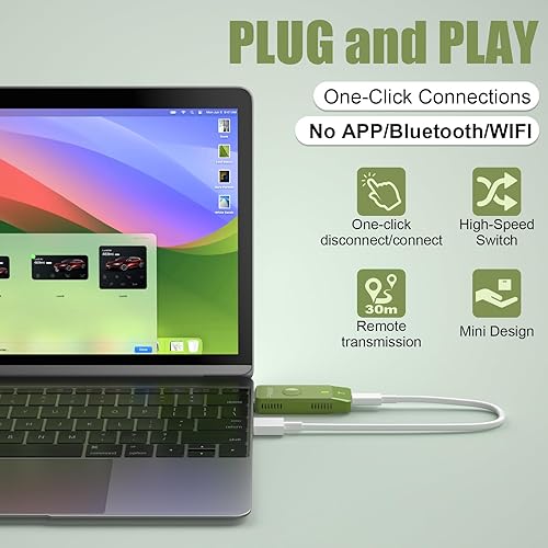 Trasmettitore e Ricevitore HDMI Wireless - Kit Estensore Portatile Plug & Play 2.4G/5G per Streaming di Video e Audio su Monitor da Laptop/PC/TV Box/Proiettore - Fashionser