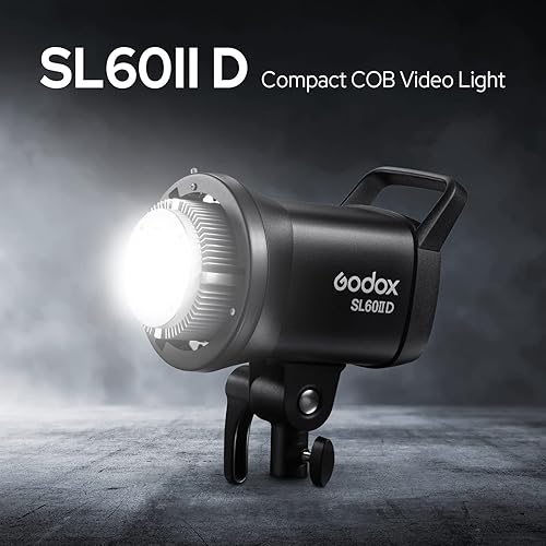 Godox SL60IID Luce video LED, 70ws 5600K COB Luce diurna, APP/2.4G Controllo wireless Regolare la luminosità, Illuminazione a LED ad uscita continua con montaggio Bowens e telecomando RC-A6 - Fashionser