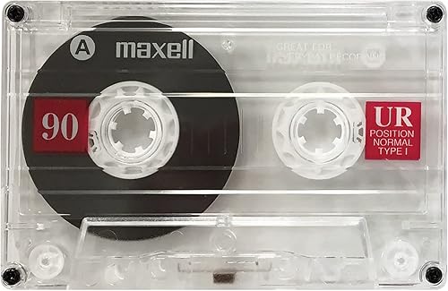 Maxell 108527 UR-90 2PK Normal Bias Audio Cassettes 90 Minute with Cases 2 Pack - Fashionser