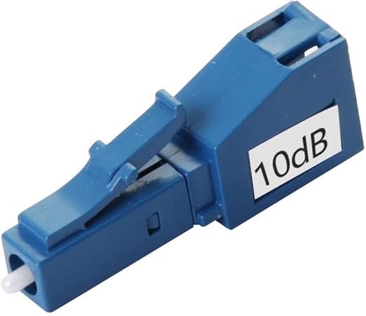 LC/UPC Fiber Optic Attenuator 10dB, in-Line Attenuator, Male/Female, Single-mode Fixed, dB Options: 3dB, 5dB, 7dB, 10dB, 10 Pack - Fashionser