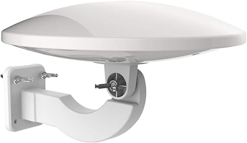 1byone DVB-T/T2 Antenna Interna/Esterna Con Amplificatore - Gamma 120km, Ricezione Remota HDTV, 32db, 4G LTE Integrato - Fashionser