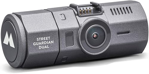 Midland Street Guardian Dual Telecamera, Doppia Video Camera da Auto con Cycle Recording, Grandangolo 160° out + 120° in, Black Box, Cavo Presa Accendisigari e Cavo USB - Fashionser