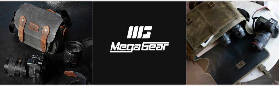 MegaGear custodie per fotocamera in pelle PU