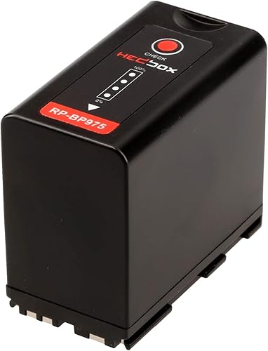 HEDBOX RP-BP975 - Batteria Li-Ion (48.8Wh / 6600mAh) sostituzione per Canon BP-975 da utilizzare con C100, C300, C500, XF100 e RED KOMODO - Fashionser