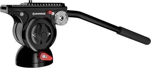 IFOOTAGE Testa Fluida Video Komodo K5S, Testa Fluida per Treppiede per Fotocamere con Piastra a Sgancio Rapido, per Fotografia Professionale, Creazione di Contenuti, Vlogging e Produzione Video - Fashionser