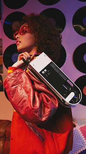 Audio-Technica AT-SB727WH Sound Burger - Giradischi portatile Bluetooth Bianco - Fashionser