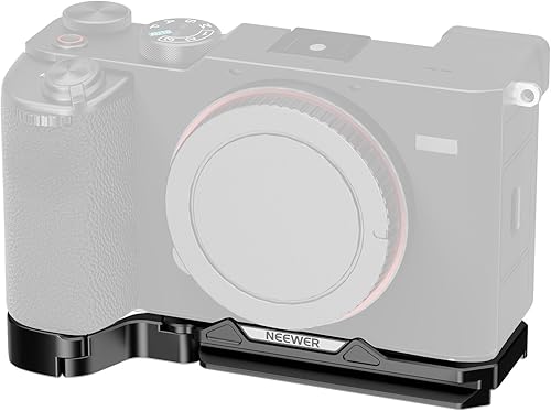 NEEWER A7C II A7CR Cage Gabbia, Rig Video in Alluminio con Base QR Arca Antiscivolo Compatibile con Sony DJI RS Gimbal, Morsetto Cavo HDMI, Guida NATO, Cold Shoe ARRI 3/8' Filetto 1/4', CA051 Argento - Fashionser