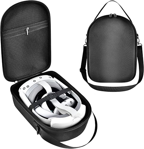Custodia per cuffie PICO 4 All-in-One VR da 128 GB/256 GB, Virtual Reality Occhiali PC, accessori portaoggetti, con tasca a rete, adatta per cavo USB e auricolari (solo scatola) - Fashionser