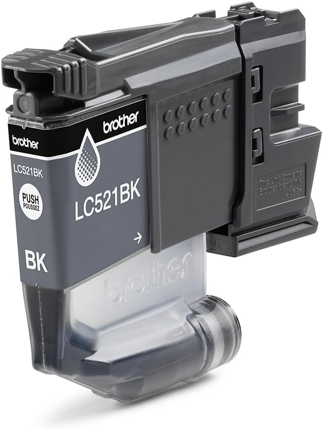 Brother LC521VAL | Kit da 4 Cartucce ink | Include colori Nero, Ciano, Magenta e Giallo | da 500 pagine | per stampanti DCPJ1260W / DCPJ1310DW / DCPJ1313DW / DCPJ1360DW / DCPJ1460DW - Fashionser