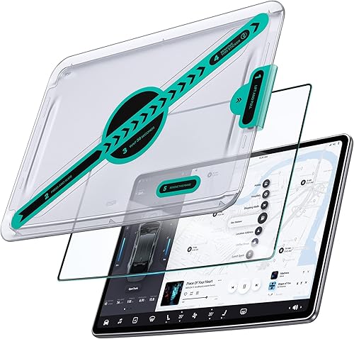 ESR Pellicola per Tesla Model 3 Highland 2024, Protezione per Lo Schermo in Vetro Temperato con Kit di Allineamento, Tesla Model 3 Highland 2024 Accessori, Anti-graffio, Zero Bolle e Anti-impronte - Fashionser