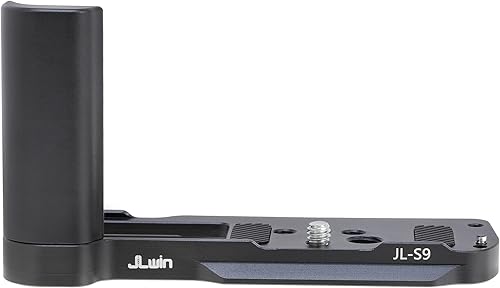 FOTGA Manico in metallo, manico a forma di L con piastra a sgancio rapido per fotocamera Panasonic LUMIX S9, piastra a sgancio rapido integrata, compatibile con treppiede Arca Swiss - Fashionser