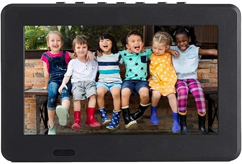 VBESTLIFE DVB-T-T2 TV Analogica Digitale Portatile, TV Portatile con Risoluzione 800x480, Supporto USB, Scheda TF, Video RMVB / AVI / MPEG / MKV / MOV 1080P, 7 Pollici - Fashionser