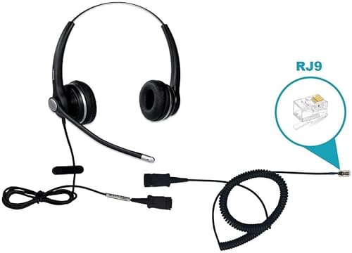 A100D Binaurale auricolare per tutti i telefoni da scrivania Snom, Passivo cancellazione di rumore Microfono, Superior Wideband Audio Grazie Per Optimized Speaker sintonia); Nero; 00004342 - Fashionser