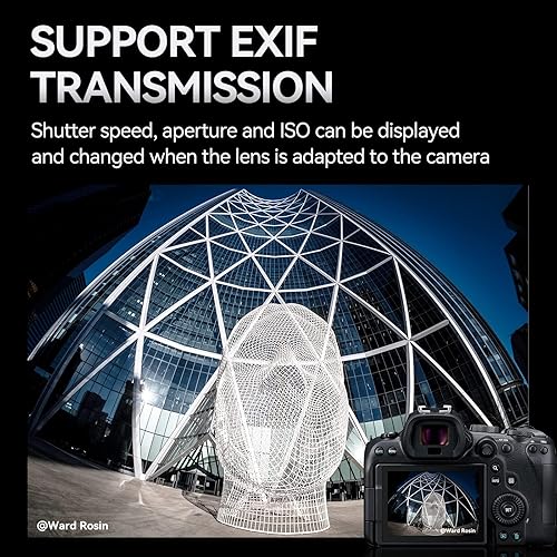 7artisans EF-EOS R, adattatore per obiettivo con messa a fuoco automatica, anello convertitore Speedbooster, compatibile con obiettivi Canon EF/EF-R e fotocamera Canon EOS R-Mount per Canon EOS R, RP, - Fashionser