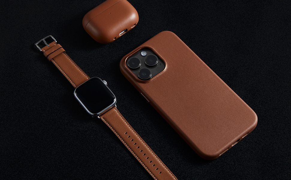 14 Pro custodia in pelle 