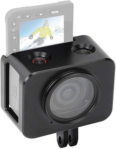 Exliy Gabbia per Sony RX0 II, Gabbia per Fotocamera in Lega di Alluminio con Filtro UV 37mm per RX0 II - Fashionser